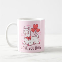 Llove You Llots - Kawaii Llama Valentine