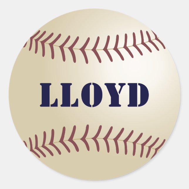 Lloyd Baseball Sticker / Seal (Front)