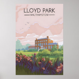 Lloyd Park London Travel Poster
