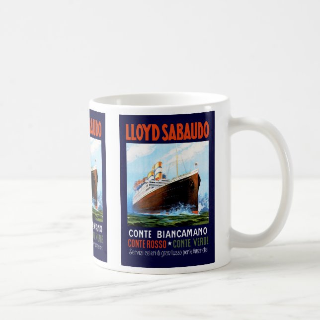 Lloyd Sabaudo ~ Conte Biancamano Coffee Mug (Right)