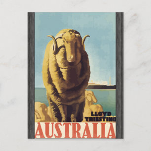 Lloyd Triesting Australia, Vintage Postcard