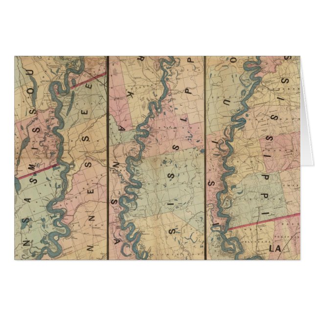 Lloyd's map of the Lower Mississippi River (Front Horizontal)