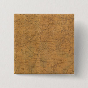 Lloyd's official map of the state of Tennessee 15 Cm Square Badge
