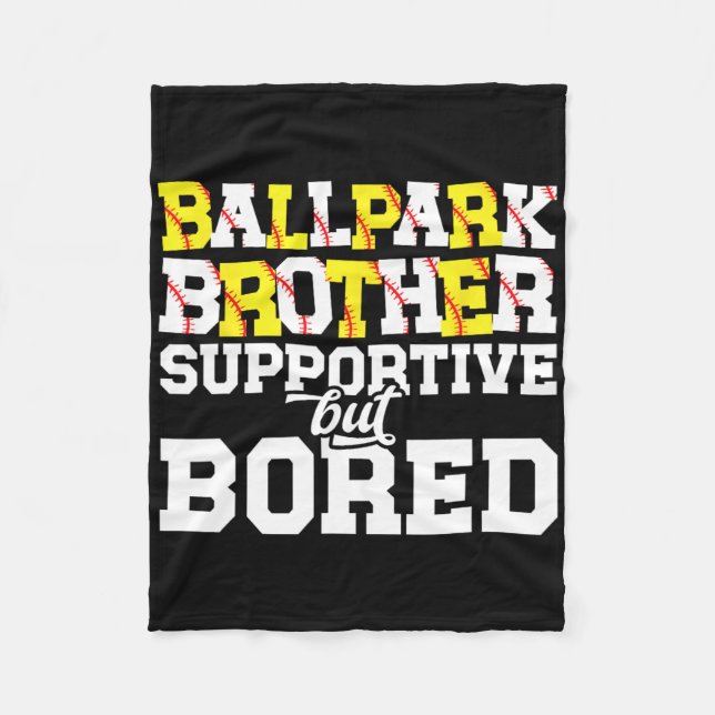Llpark Brother Supportive Softll Sell Brother  Fleece Blanket (Front)