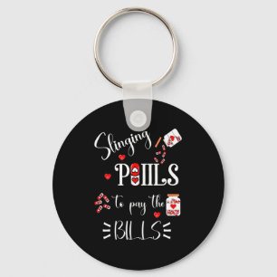 Lls Heart Funny Pharmacist Life Valentines Day  Key Ring