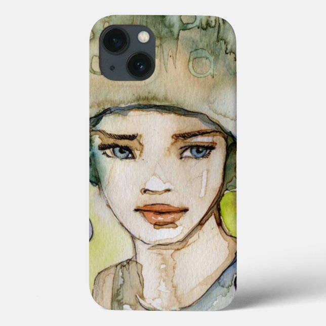 llustration of a beautiful, delicate  girl Case-Mate iPhone case (Back)
