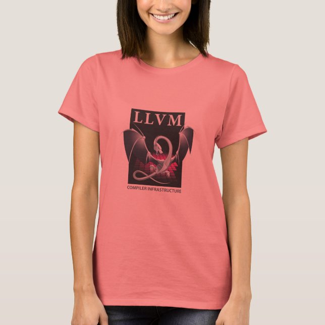 LLVM Women's Black/White Shirt - Front Logo (Front)