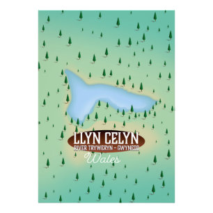 Llyn Celyn River Tryweryn in Gwynedd, Wales Photo Print