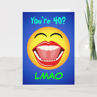 LMAO Customisable Age Birthday Card