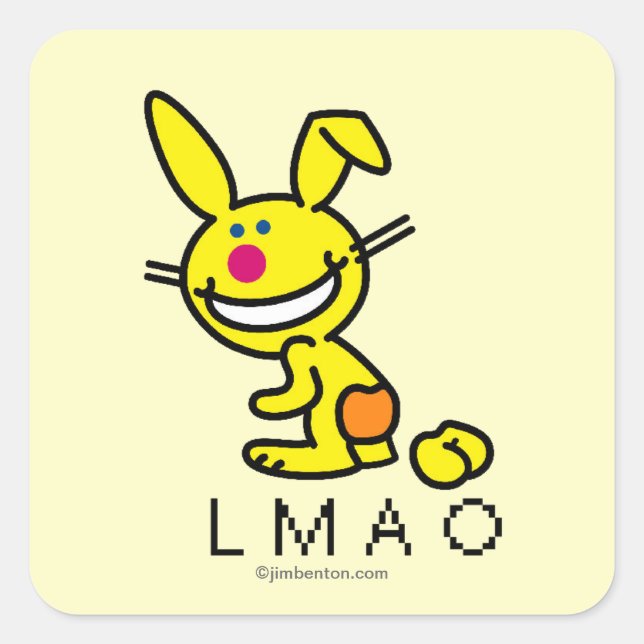 LMAO SQUARE STICKER (Front)