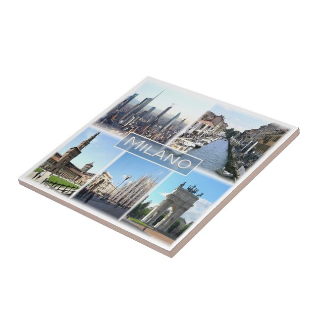 LMD002 MILAN, Mosaic, Lombardy, Italy, Tile (Side)