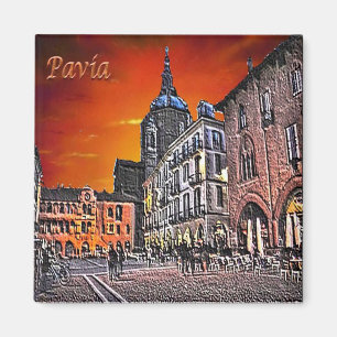 LMD042 PAVIA, Lombardy, Italy, Fridge Magnet