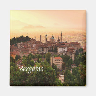 LMD111 BERGAMO sunrise, Lombardy, Italy, Fridge Magnet