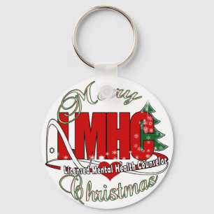 LMHC CHRISTMAS Licensed Mental Health Counsellor Key Ring