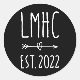 Lmhc Licensed Mental Health Counsellor Graduation Classic Round Sticker