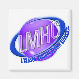 LMHC SWOOSH LICENSED MEDICAL HEALTH COUNSELOR MAGNET