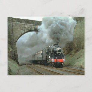 LMS Class 5 blasts along the Settle & Carlisle rou Postcard