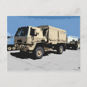 LMTV AMERICAN MILITARY POSTCARD
