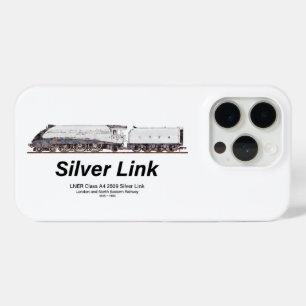 LNER Class A4 2509 Silver Link Steam Locomotive  iPhone 15 Pro Case