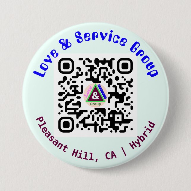 LNS Linktree QR Code Button Blue (Front)