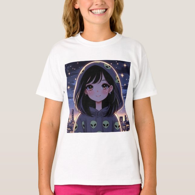 Lo-Fi Galactic Babe T-Shirt (Front)