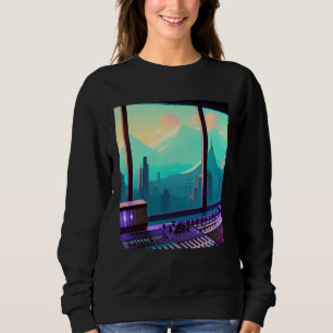 Lo fi hip hop chillhop chill beats aesthetics  15 sweatshirt