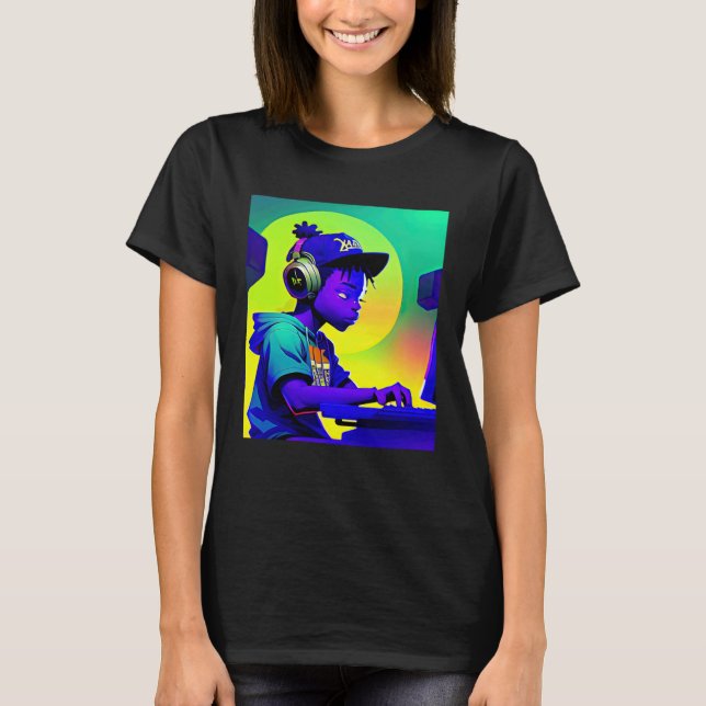 Lo fi hip hop chillhop chill beats aesthetics  2 T-Shirt (Front)