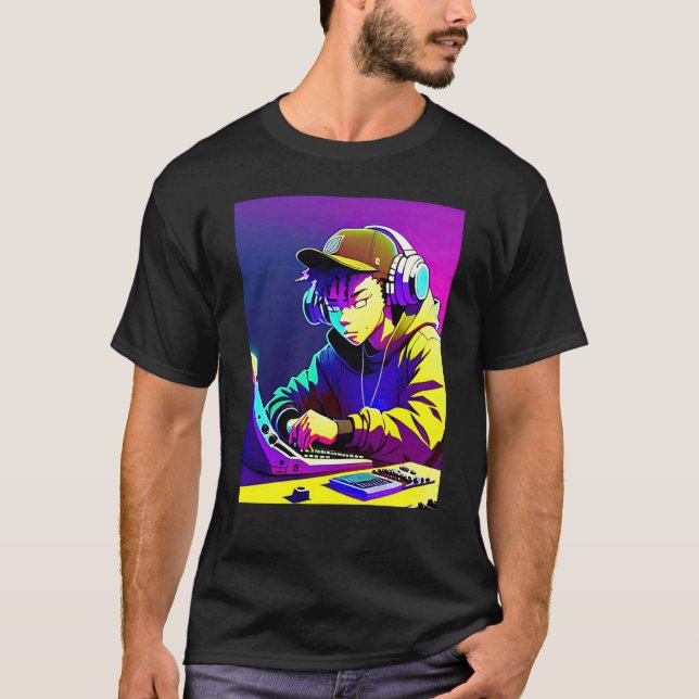 Lo fi hip hop chillhop chill beats aesthetics  3 T-Shirt (Front)
