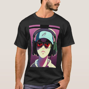 Lo fi hip hop chillhop chill beats boy aesthetics  T-Shirt