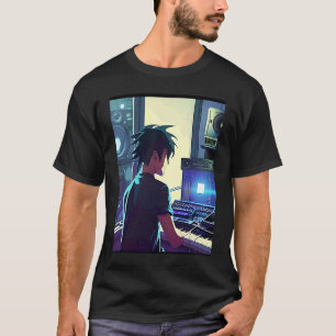 Lo fi hip hop chillhop chill beats boy aesthetics T-Shirt