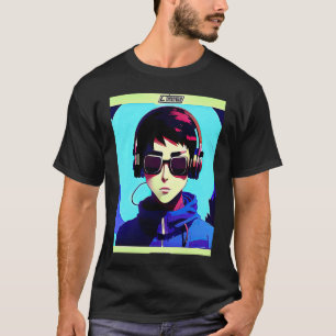 Lo fi hip hop chillhop chill beats boy aesthetics T-Shirt