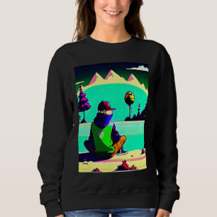 Lo fi hip hop chillhop chill beats lofi aesthetics sweatshirt
