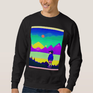 Lo fi hip hop chillhop chill beats lofi aesthetics sweatshirt