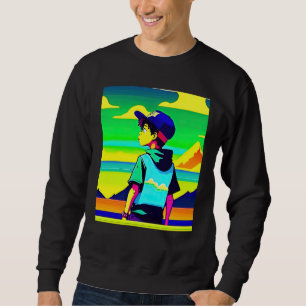 Lo fi hip hop chillhop chill beats lofi aesthetics sweatshirt