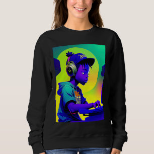 Lo fi hip hop chillhop chill beats lofi aesthetics sweatshirt