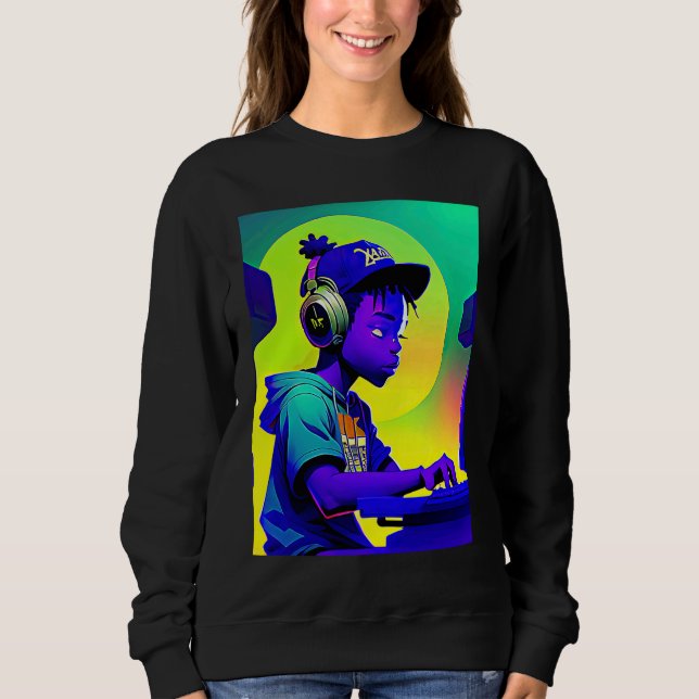 Lo fi hip hop chillhop chill beats lofi aesthetics sweatshirt (Front)