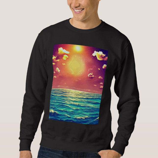 Lo fi hip hop chillhop chill beats lofi aesthetics sweatshirt (Front)