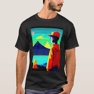 Lo fi hip hop chillhop chill beats lofi aesthetics T-Shirt