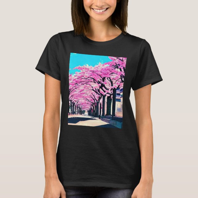 Lo fi hip hop chillhop chill beats lofi aesthetics T-Shirt (Front)