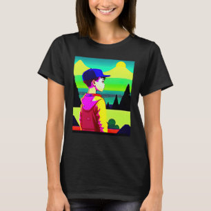 Lo fi hip hop chillhop chill beats lofi aesthetics T-Shirt