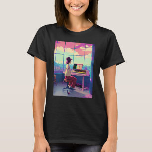 Lo fi hip hop chillhop chill beats lofi aesthetics T-Shirt