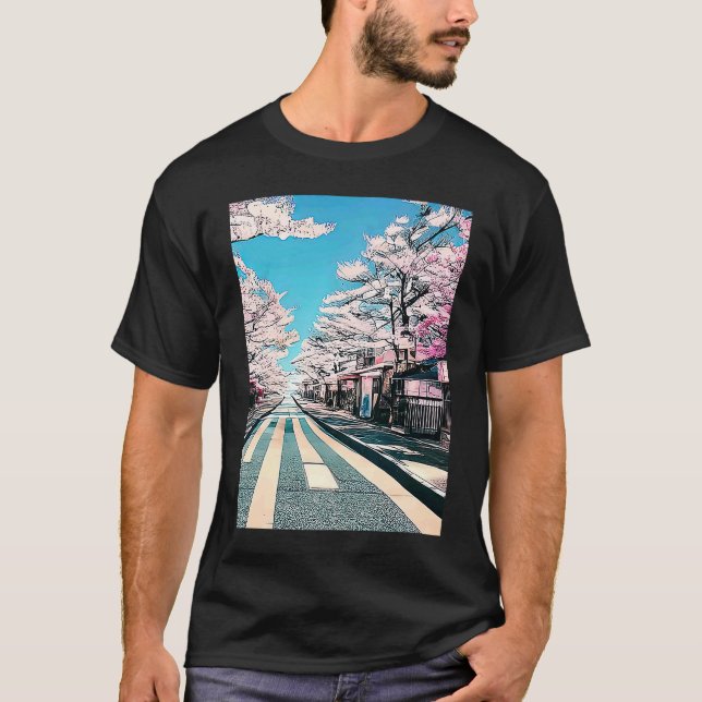 Lo fi hip hop chillhop chill beats lofi aesthetics T-Shirt (Front)