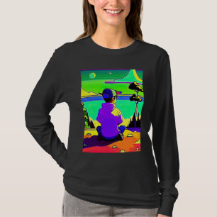 Lo fi hip hop chillhop chill beats lofi aesthetics T-Shirt