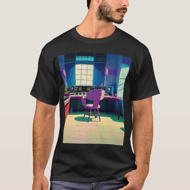 Lo fi hip hop chillhop chill beats lofi aesthetics T-Shirt (Front)