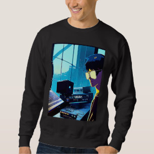 Lo fi hip hop chillhop chill beats studio aestheti sweatshirt