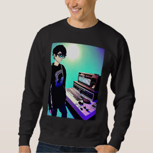 Lo fi hip hop chillhop chill beats studio aestheti sweatshirt
