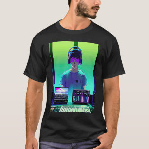 Lo fi hip hop chillhop chill beats studio aestheti T-Shirt