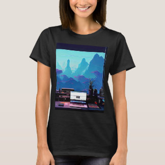 Lo fi hip hop chillhop chill beats studio aestheti T-Shirt