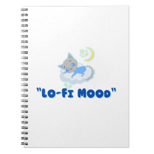  Lo-Fi Mood Cat Aesthetic Notebook