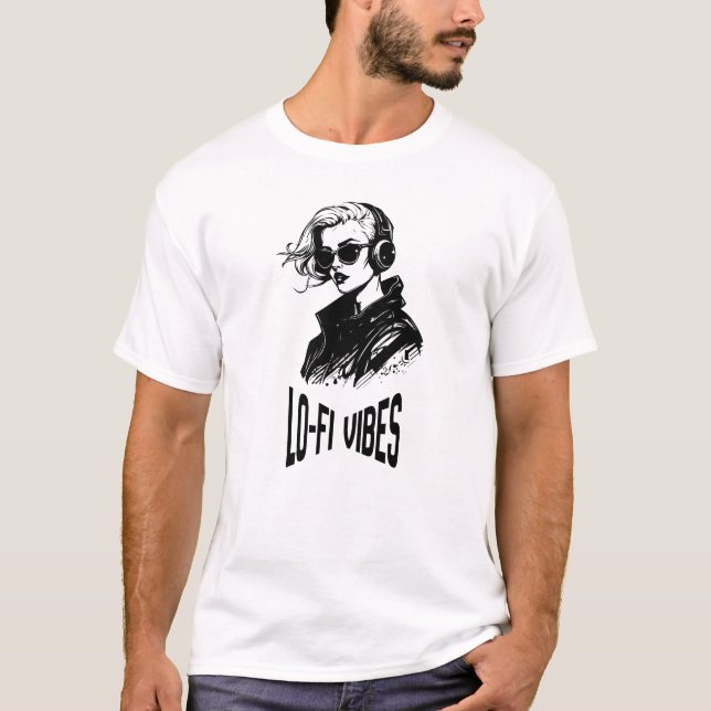  Lo-Fi Vibes Vector Art  T-Shirt (Front)